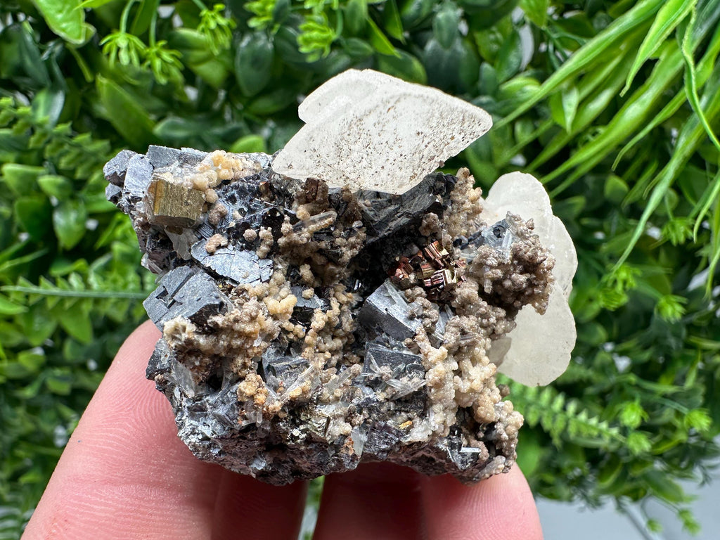 Rare Calcite Cluster on Matrix, 9th September Mine, Bulgaria