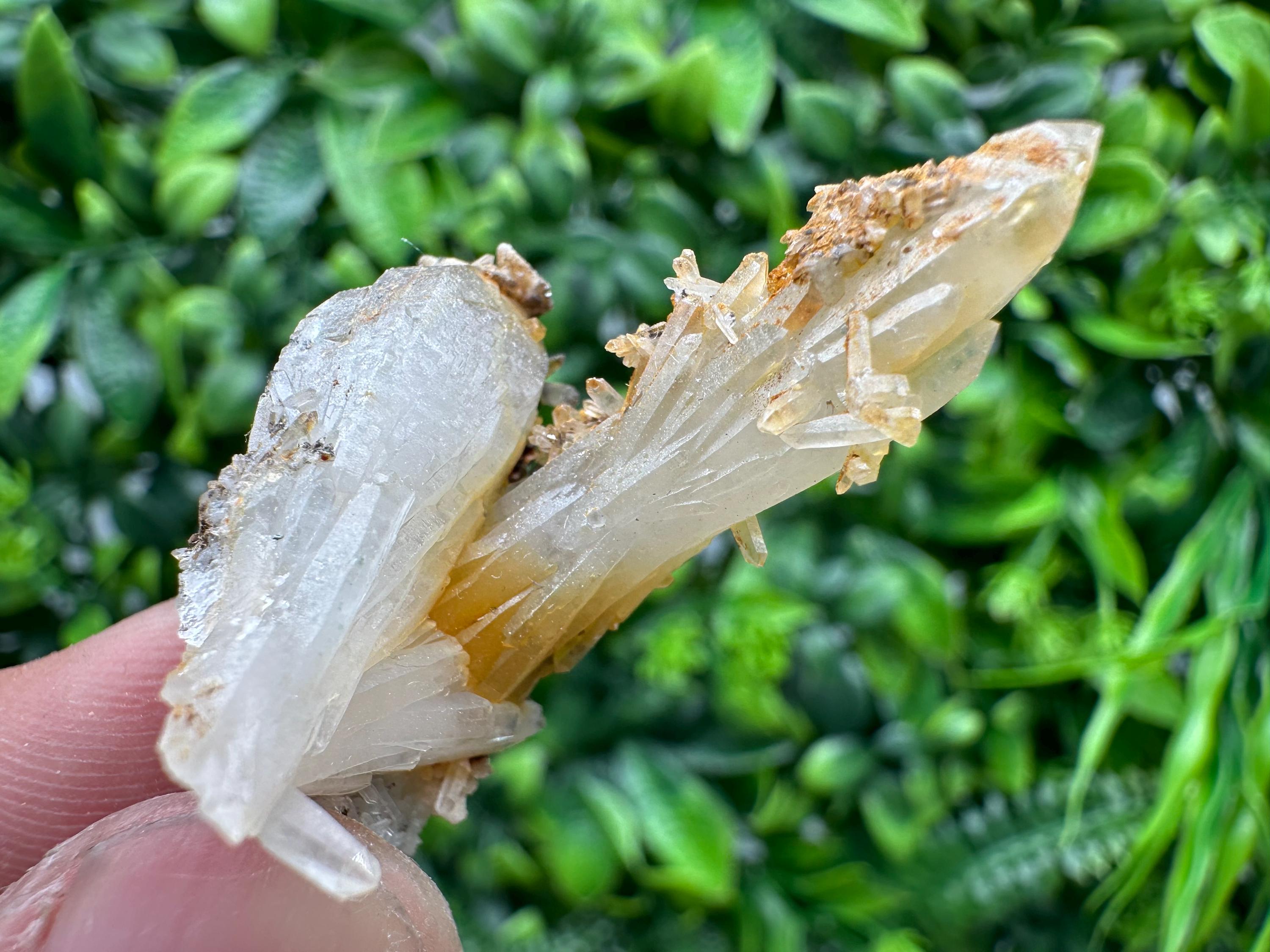 Quartz with Limonite, Iron Oxide Mineral Specimen