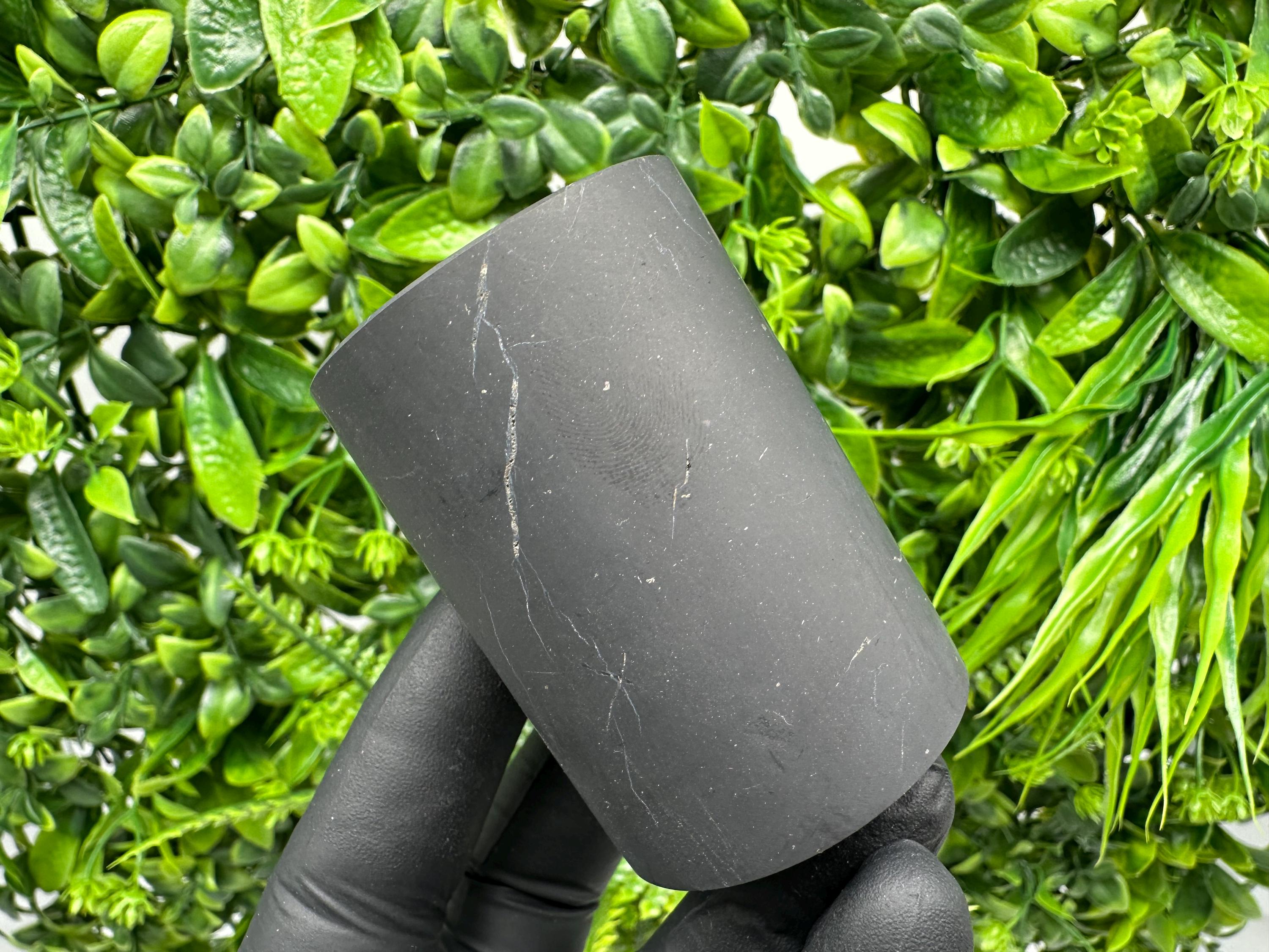 Shungite Cup (60mm): Unpolished Stone, Healing Chakra