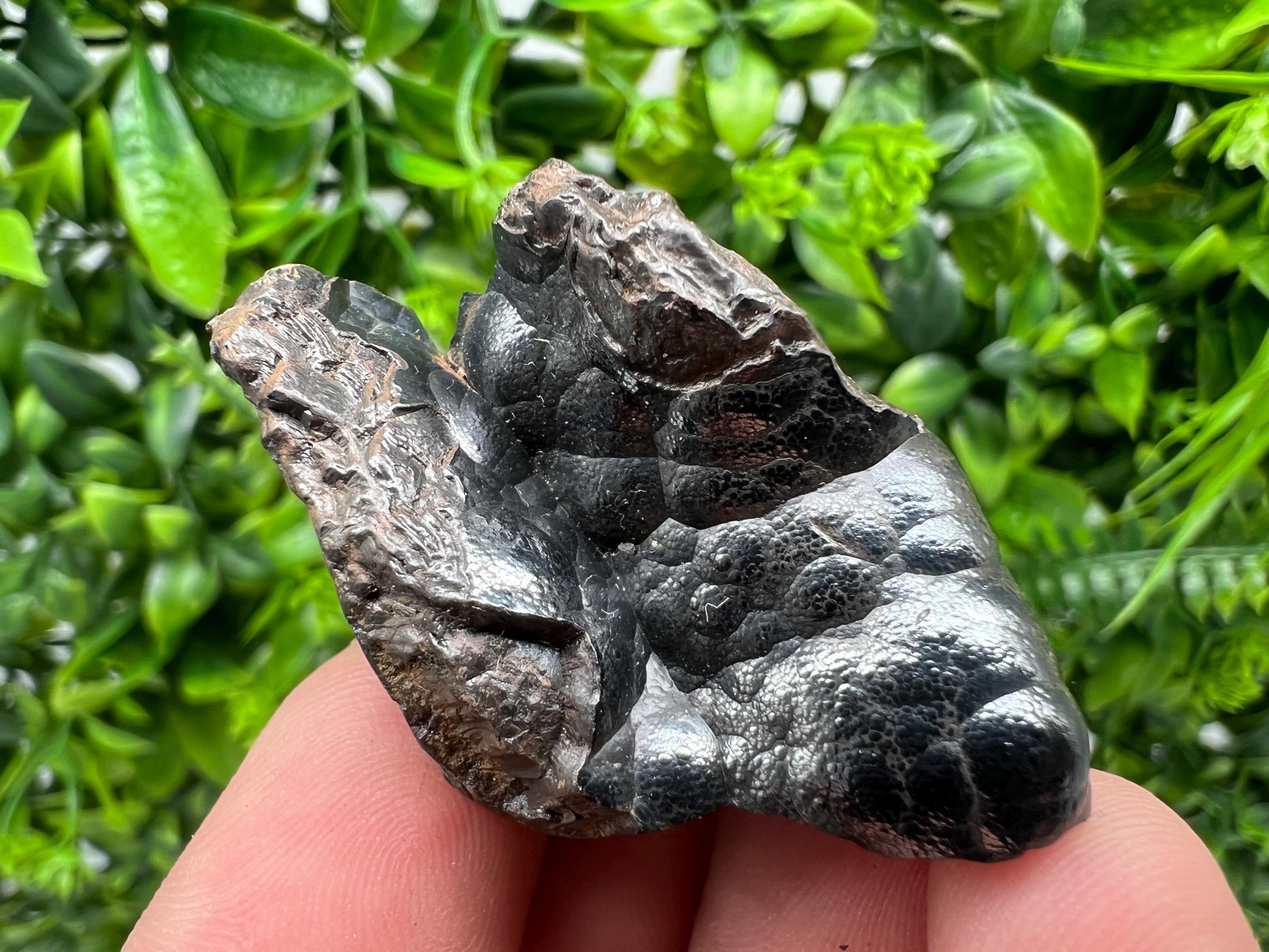 Moroccan Botryoidal Black Hematite Specimen: Chakra Reiki Crystal