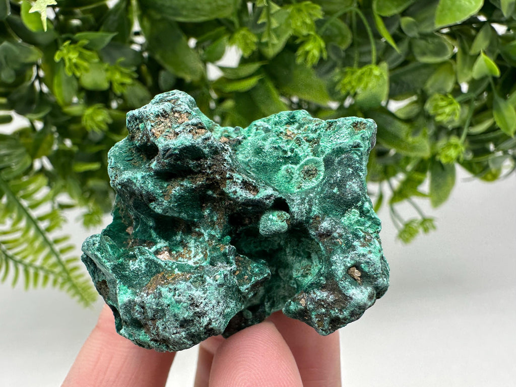 Polished Green Malachite Crystal from Congo, Natural Specimen, Chakra Stone