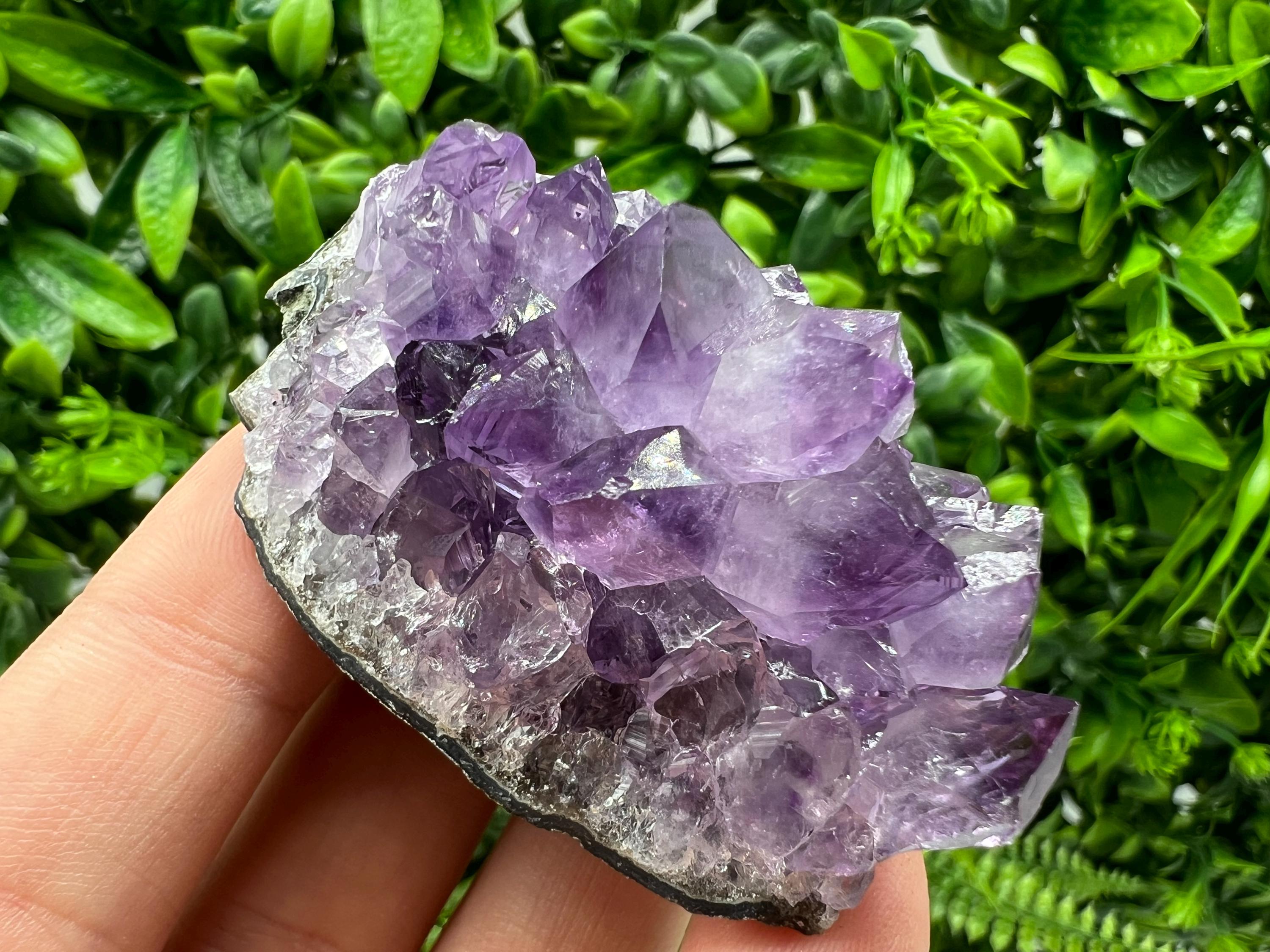 Uruguay Amethyst Crystal: Purple Quartz Phantom - Home Decor