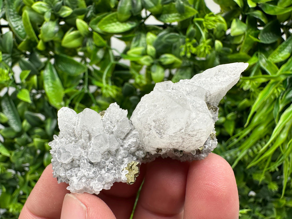 Chalcopyrite on Quartz, Bulgaria Mineral Specimen, Home Decor Stone