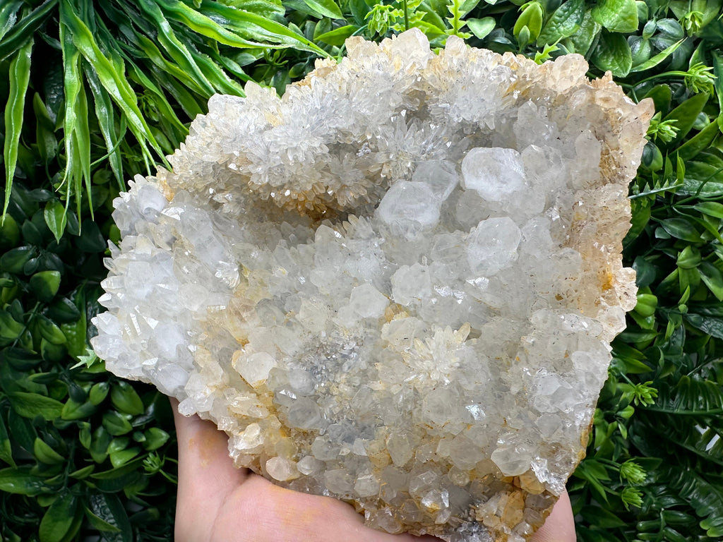 Limonite Quartz Cluster: Rare Mineral Specimen, Bulgaria