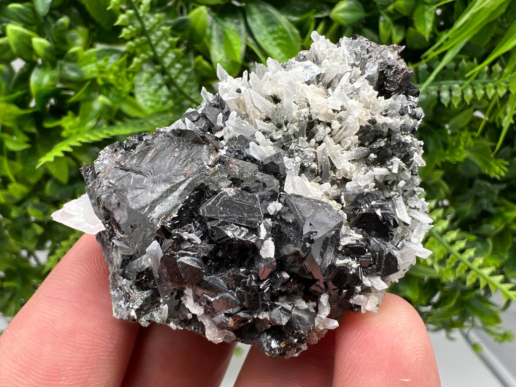 Wonderful Sphalerite,Quartz on Chlorite matrix,from Borieva mine,Madan,Bulgaria,natural collection mineral specimen,rare crystal,home decor