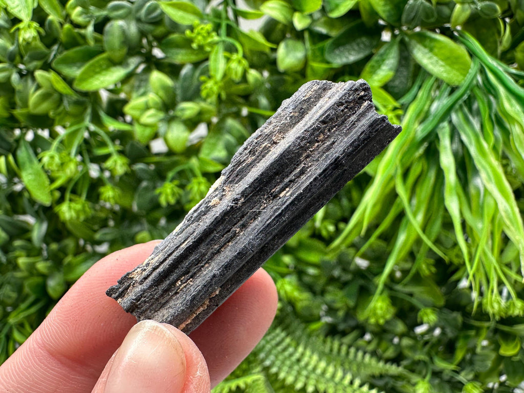 Natural Black Tourmaline Crystal – Raw Protective Stone, Healing Crystal, Grounding Mineral Gift