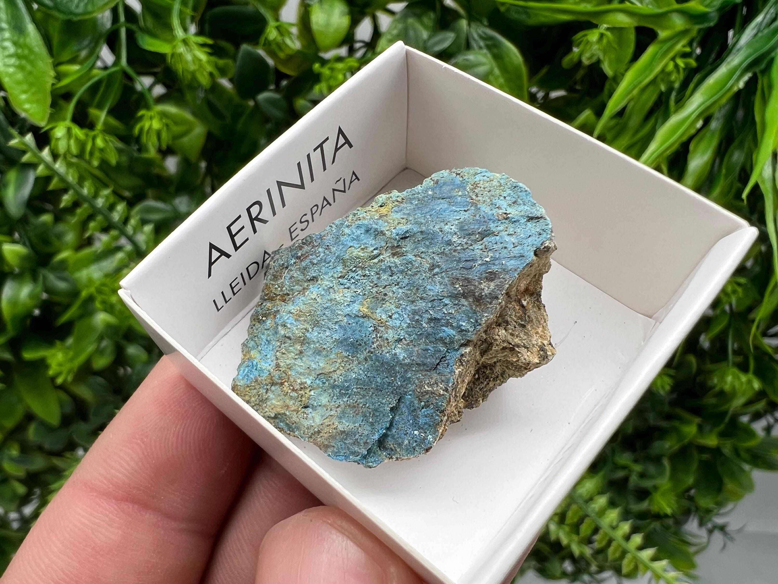 Rare Raw Aerinite Crystal, Mineral Specimen from Lleida, Spain