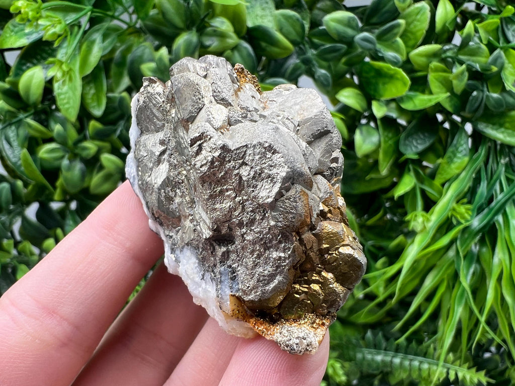 Barite Marcasite on Chalcedony, Androvo Mine, Bulgaria