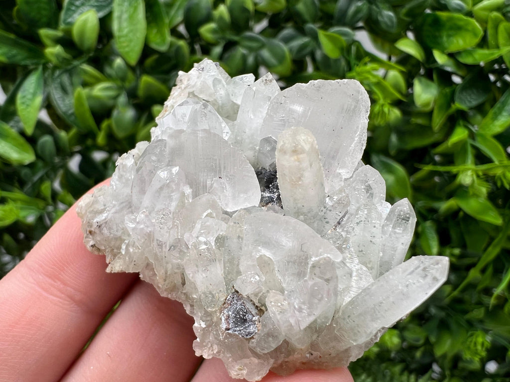 Wonderful Transparent Quartz,Chlorite,Calcite,From Borieva mine,Madan,Bulgaria,Quartz,Quartz crystal,mineral specimen,collection quartz