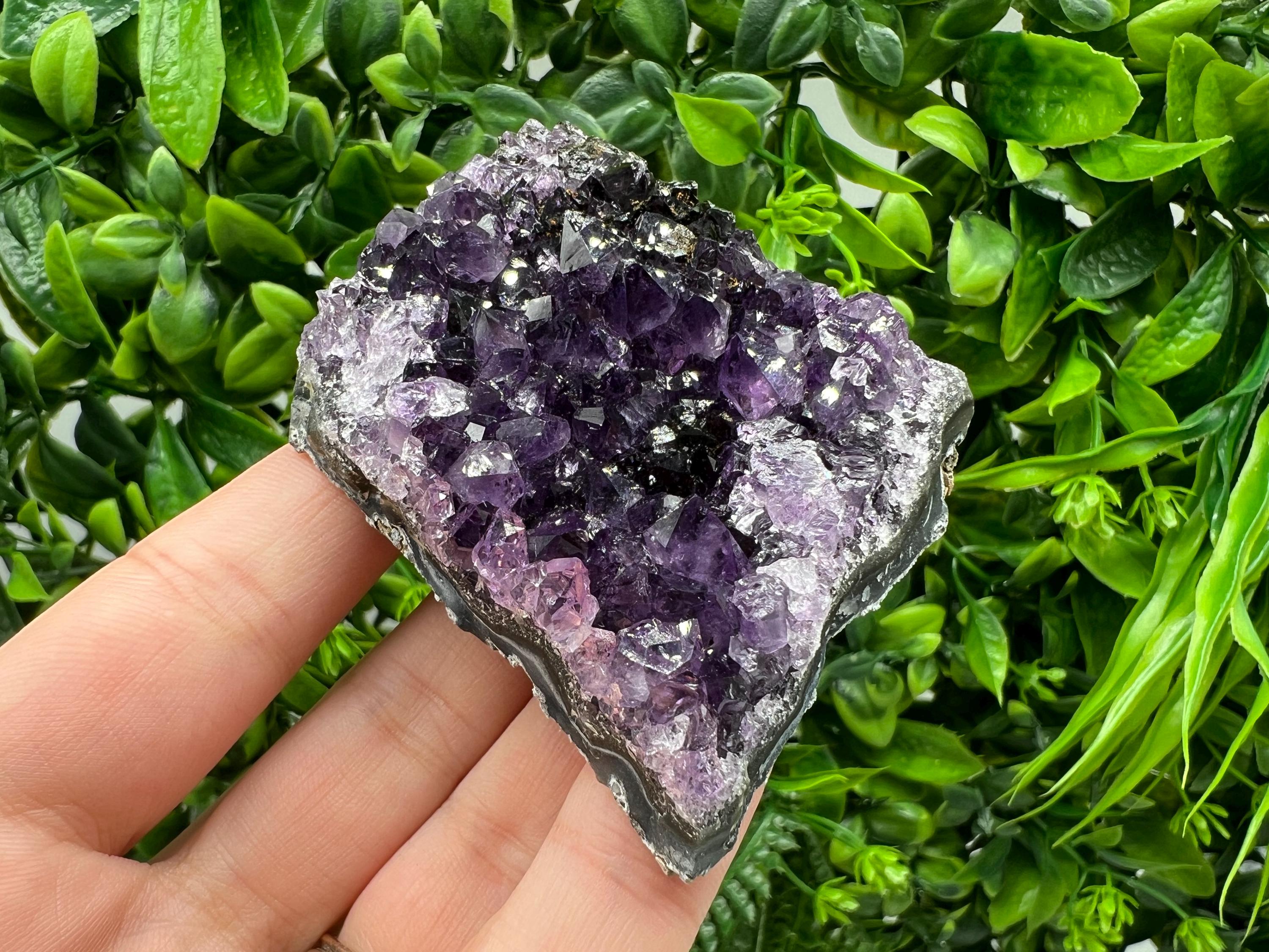 Uruguay Amethyst Crystal: Purple Quartz Home Decor, Energy Stone