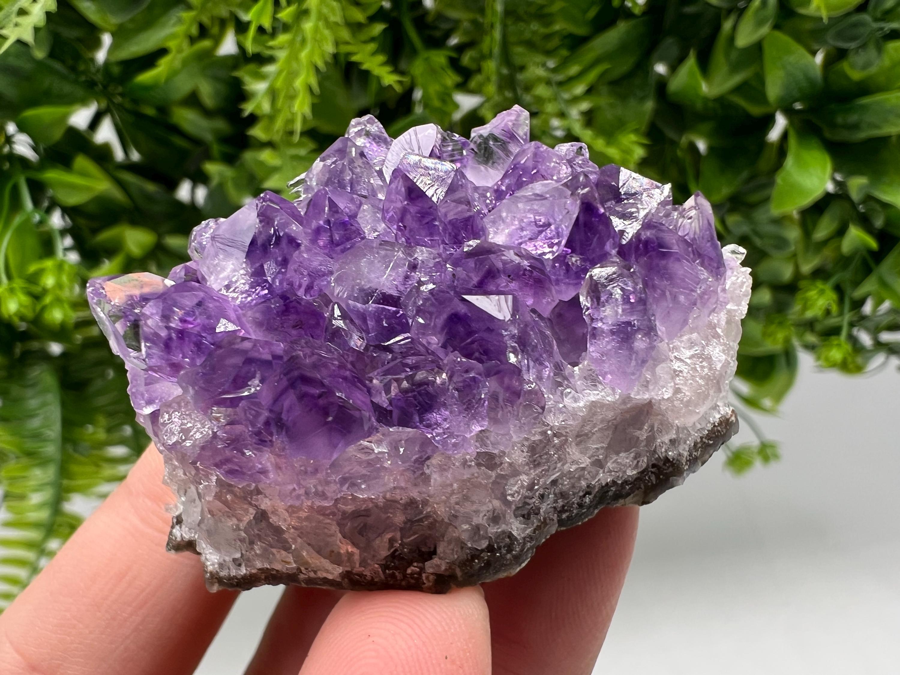 Uruguay Amethyst Crystal: Purple Quartz Phantom - Home Decor