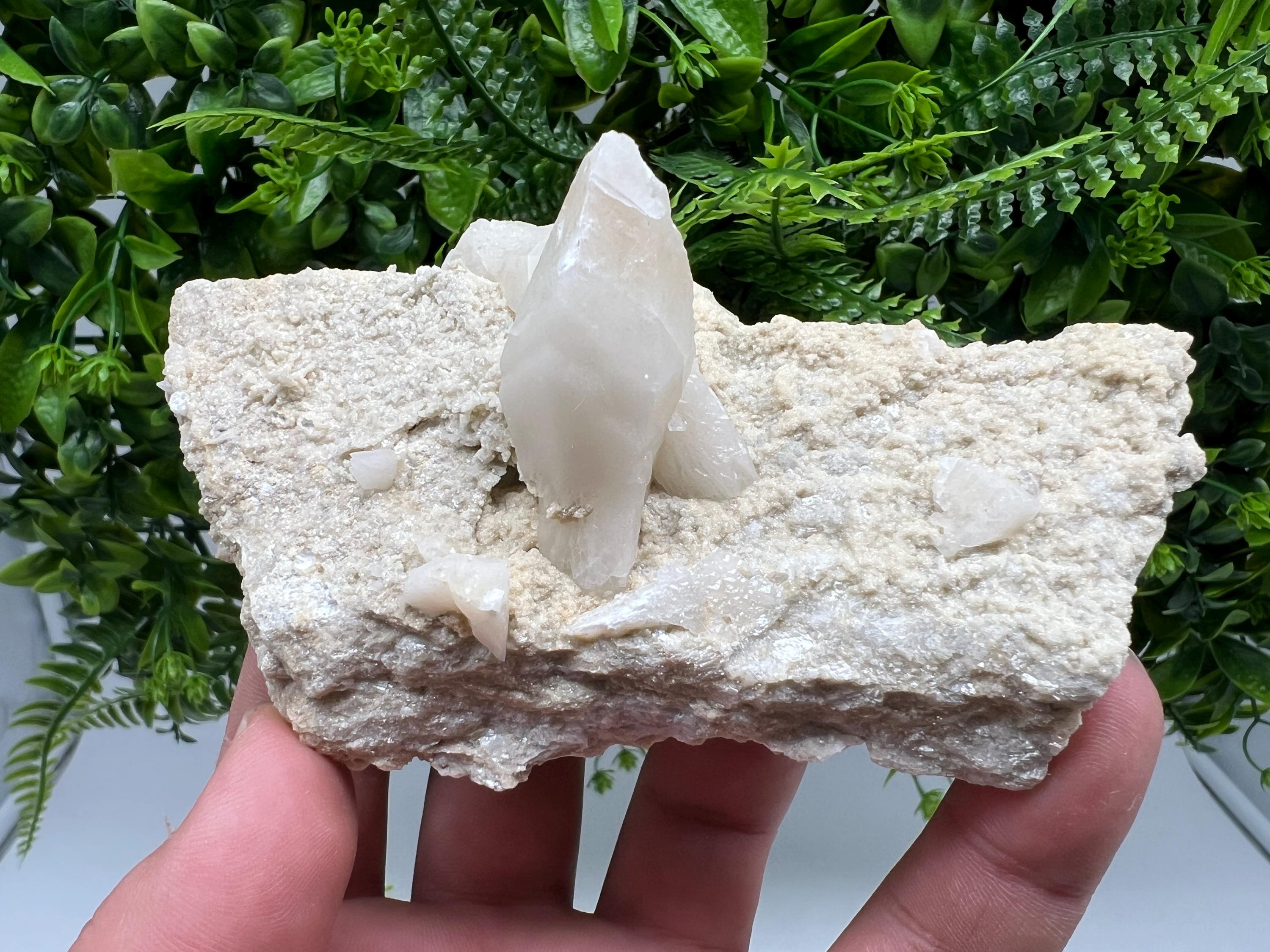 Calcite on Aragonite: Rare Healing Crystal from Bulgaria