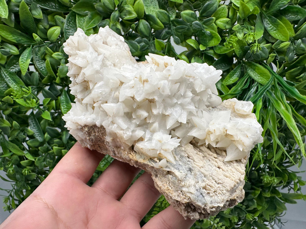 Calcite on Aragonite: Djurcovo Mine, Bulgaria Crystal