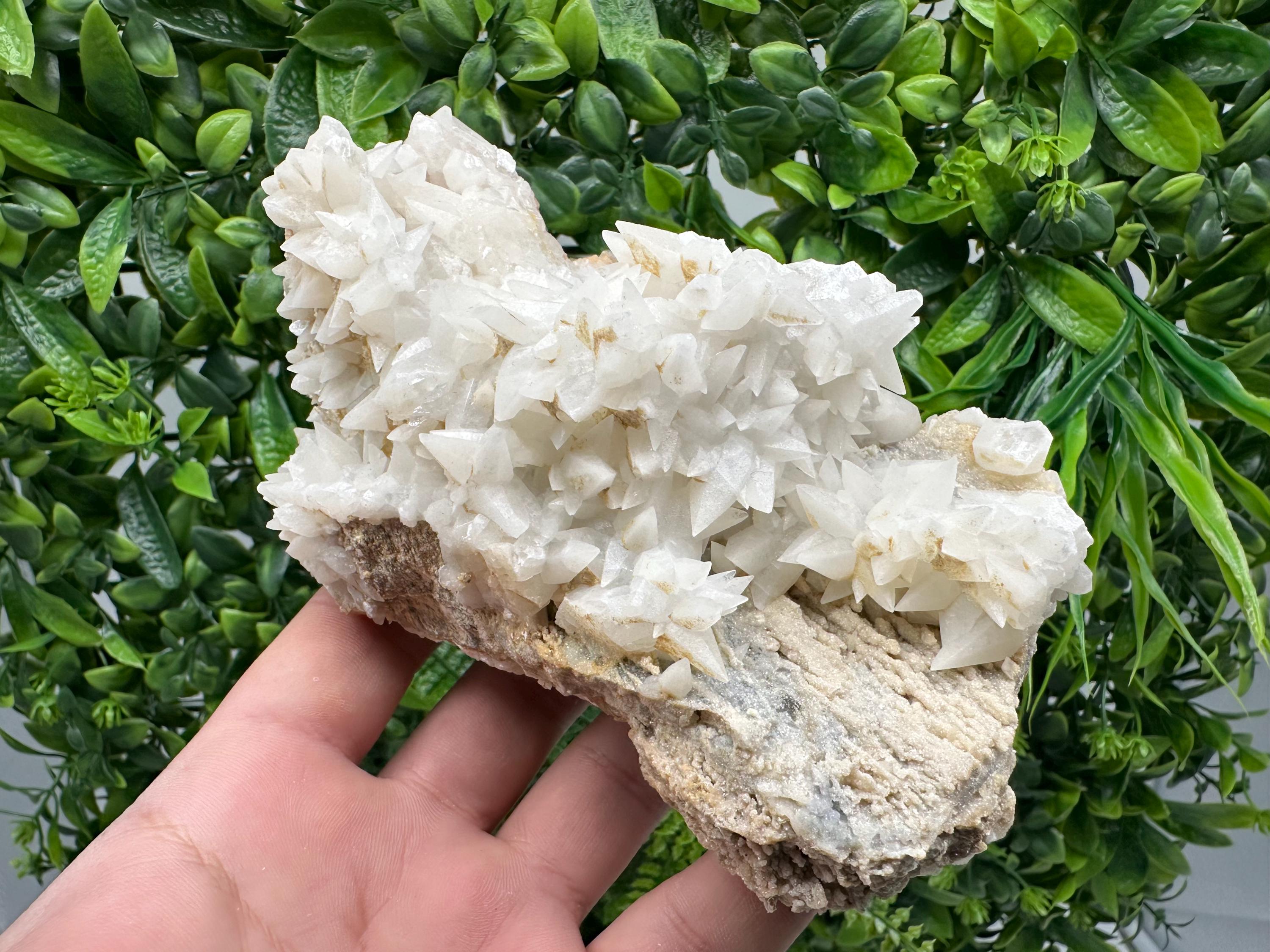 Calcite on Aragonite: Djurcovo Mine, Bulgaria Crystal