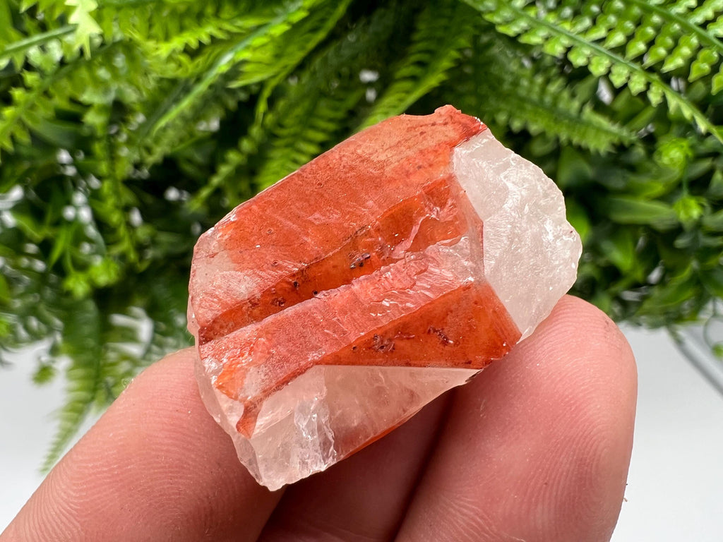 Red Hematite Phantom Quartz, Moroccan Mineral Specimen