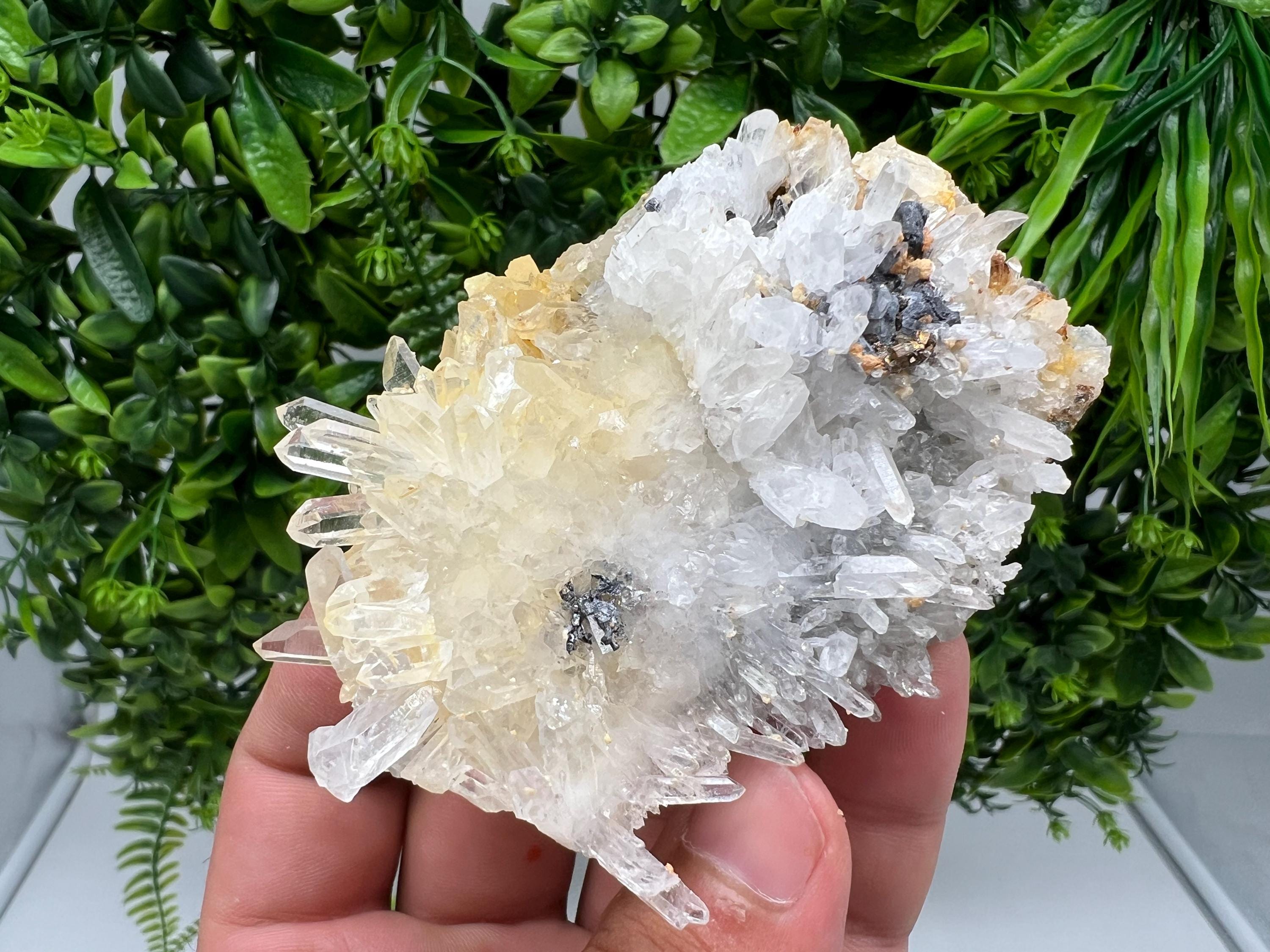 Limonite Quartz Cluster: 9th September Mine, Bulgaria