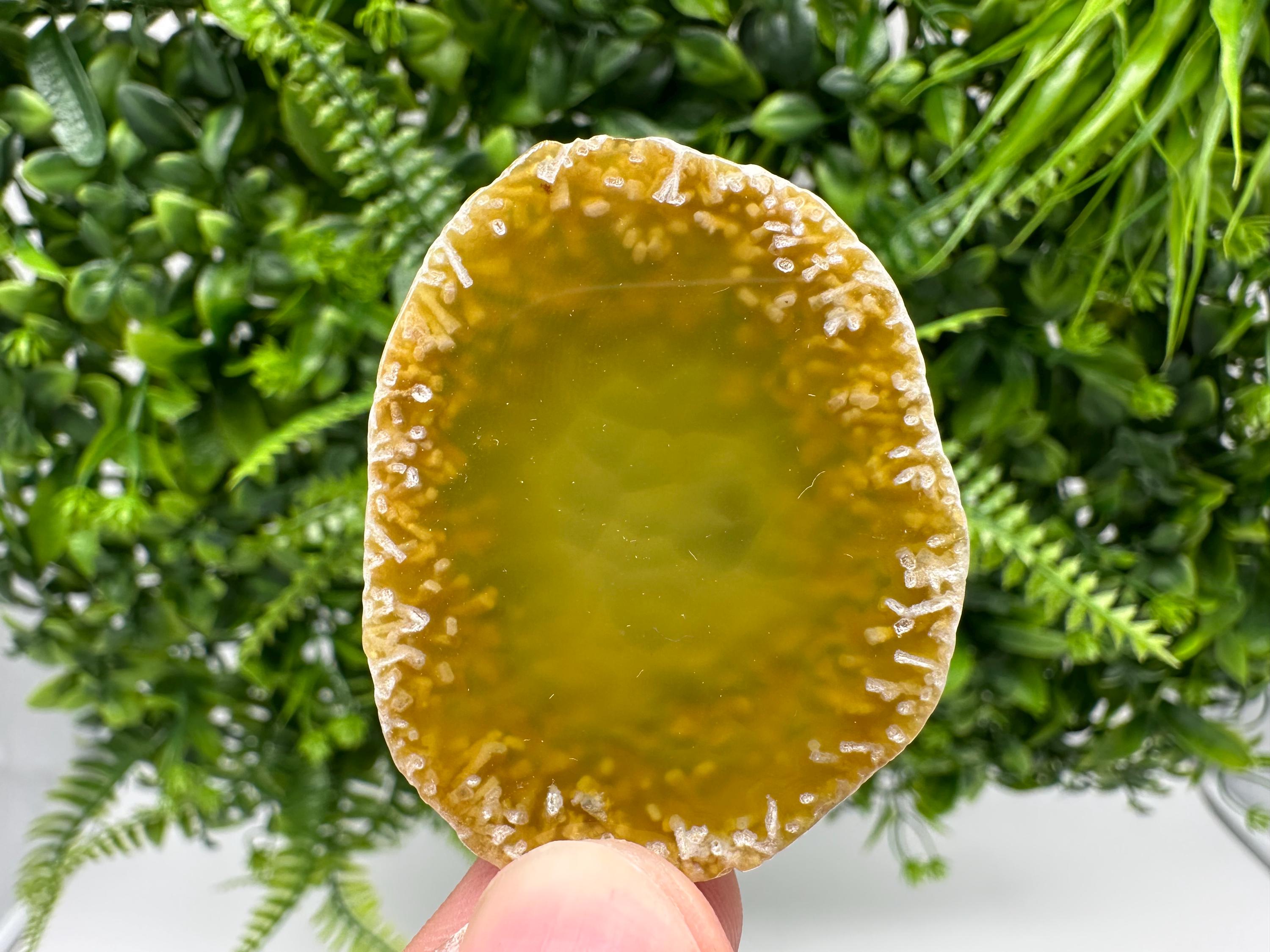 Agate Slice: Spiritual Healing Crystal Coaster Ornament