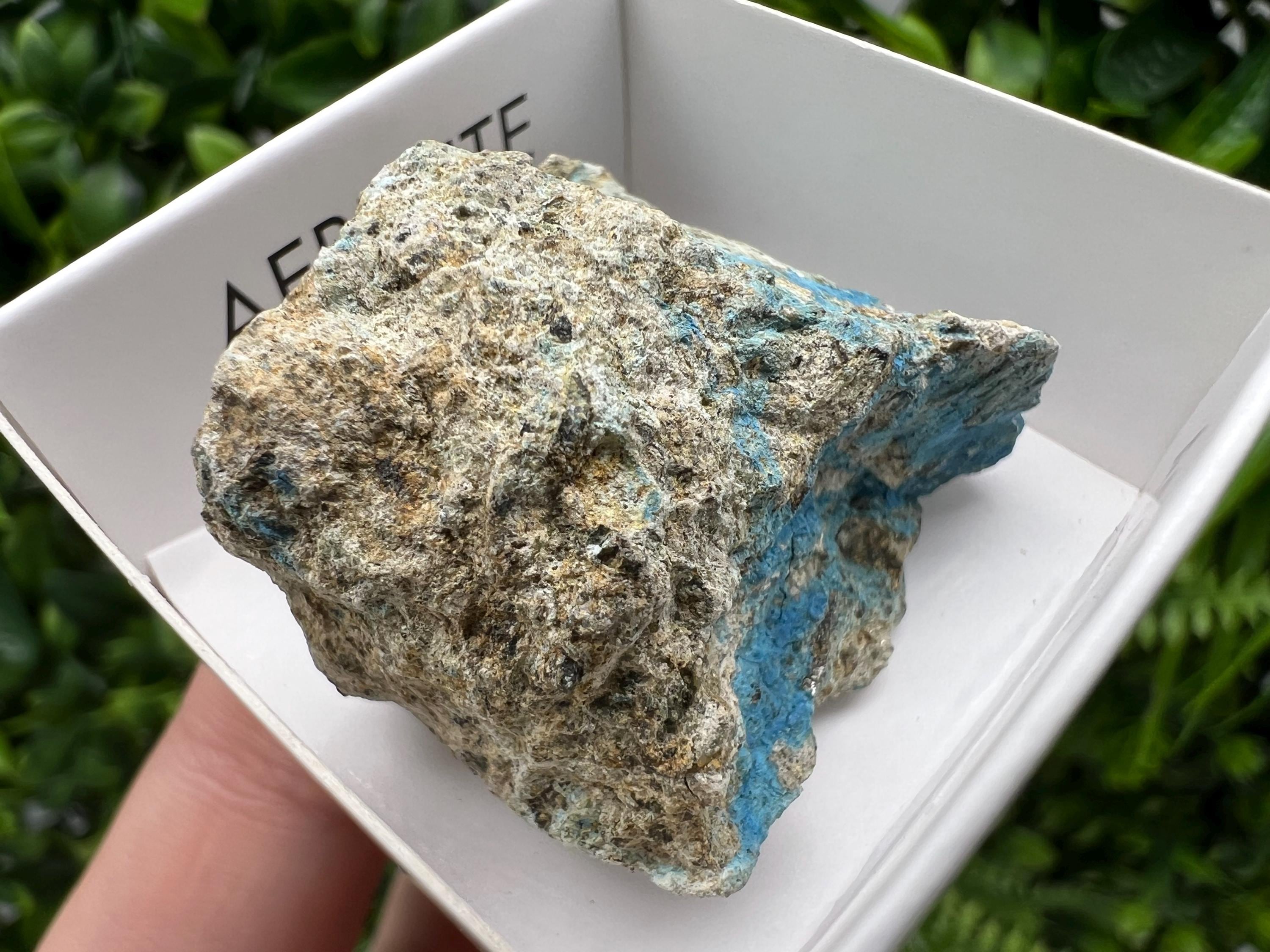 Rare Raw Aerinite Mineral Specimen: Collection Crystal from Lleida, Spain (3.5/3.5cm)