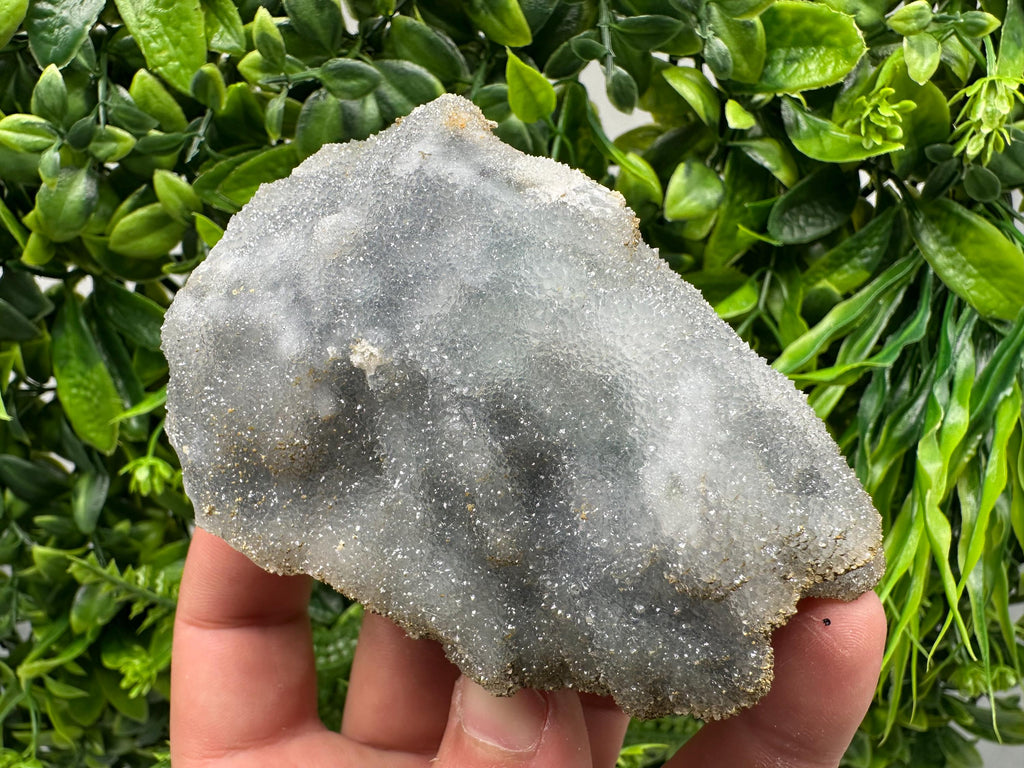Blue Chalcedony Quartz with Chlorite Inclusions, Bulgaria Mineral Specimen