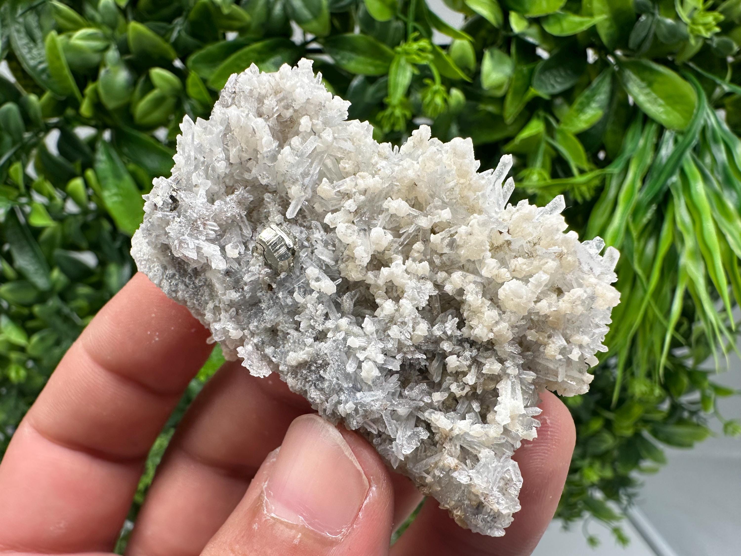 Transparent Quartz with Pyrite, Krushev Dol Mine, Bulgaria