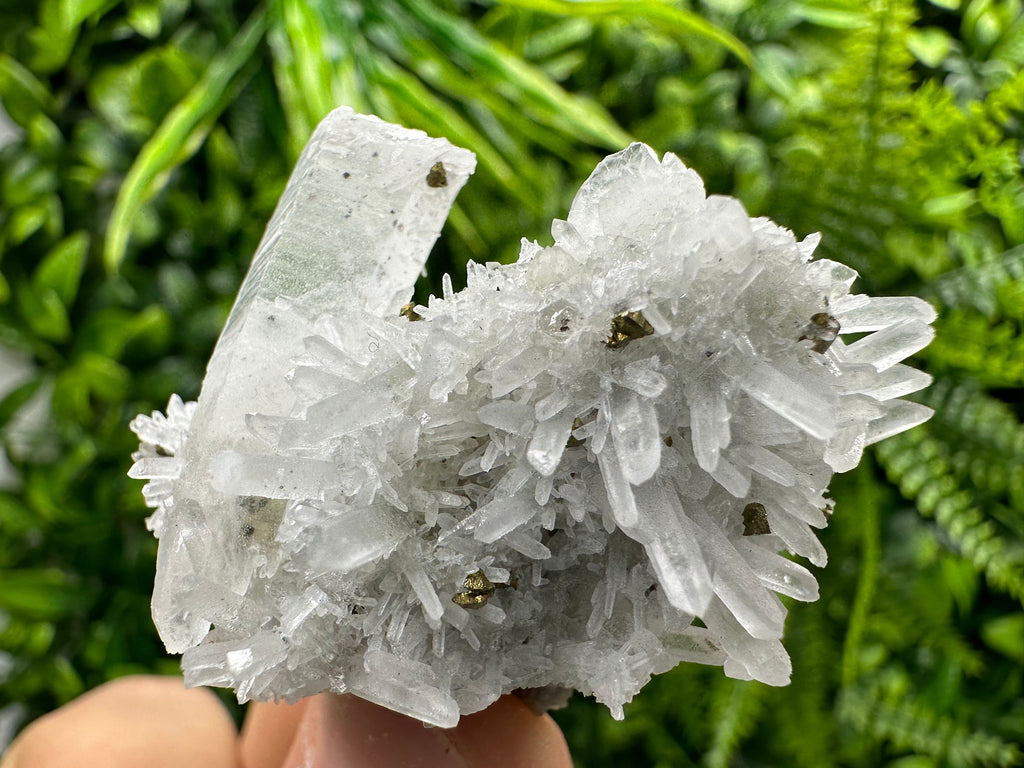Quartz with Chalcopyrite Mineral Specimen, Crystal Home Decor