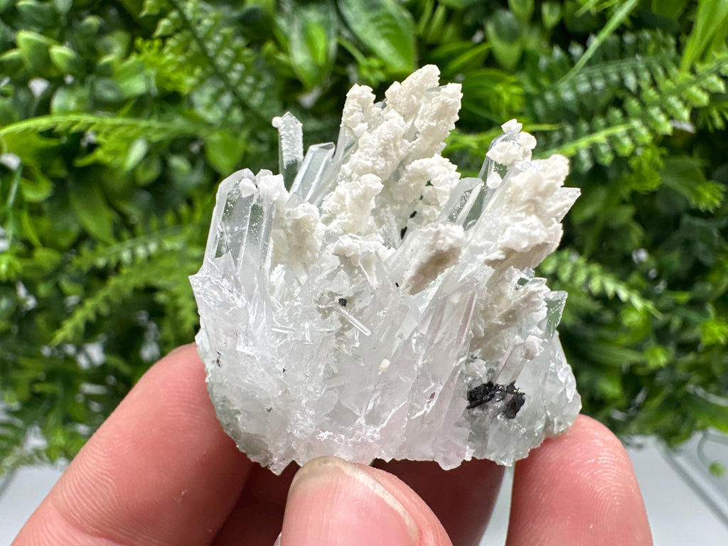Quartz with Calcite: Madan Bulgaria Natural Crystal Mineral