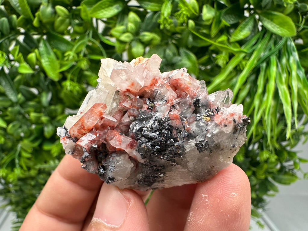 Quartz with Hematite & Iron Oxide: Collectible Mineral Specimen, 9th September Mine