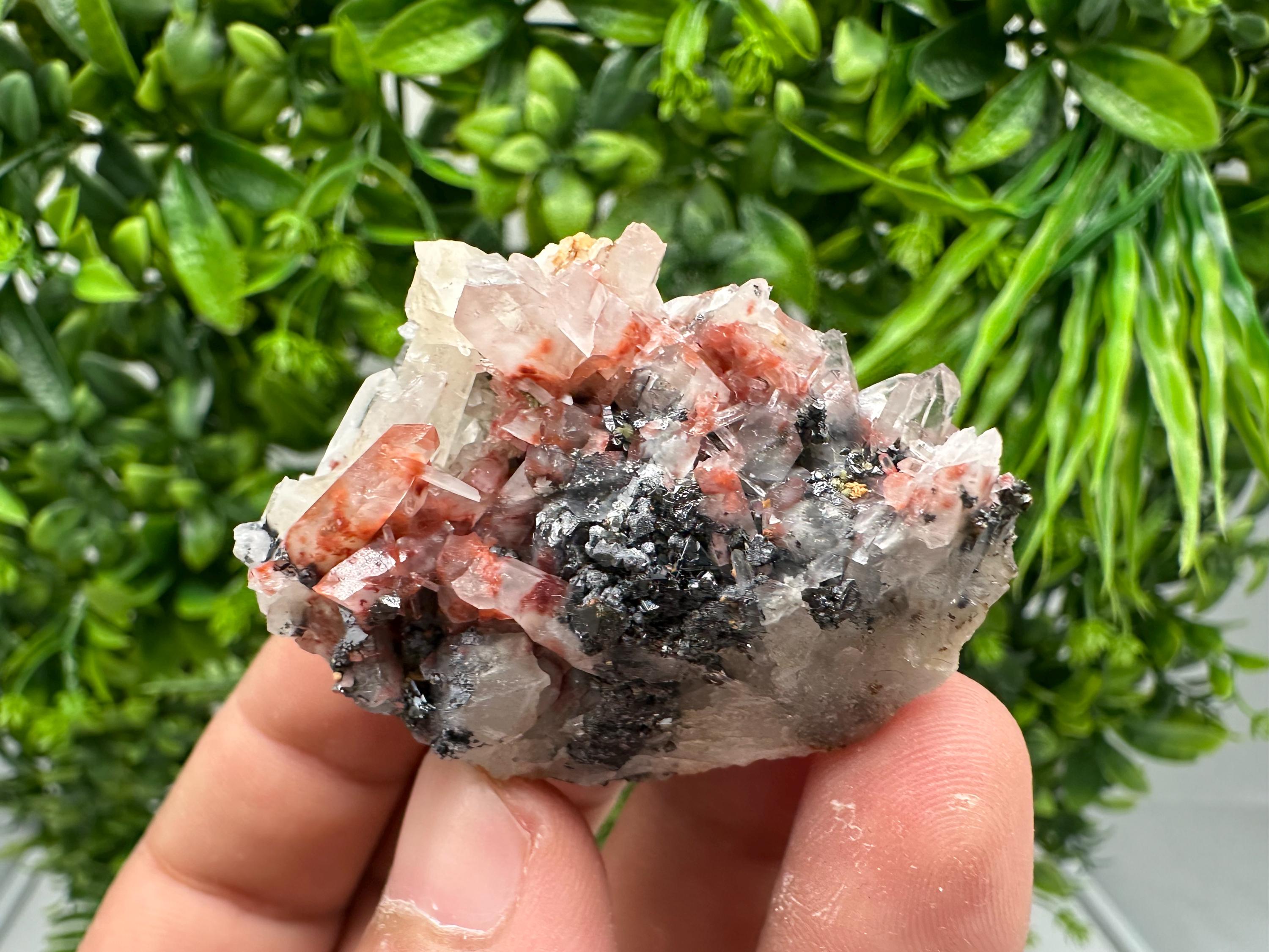 Quartz with Hematite & Iron Oxide: Collectible Mineral Specimen, 9th September Mine