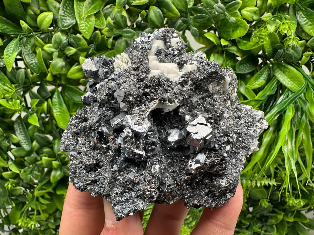 Galena Sphalerite Mineral Specimen: Quartz with Siderite, Madan Bulgaria