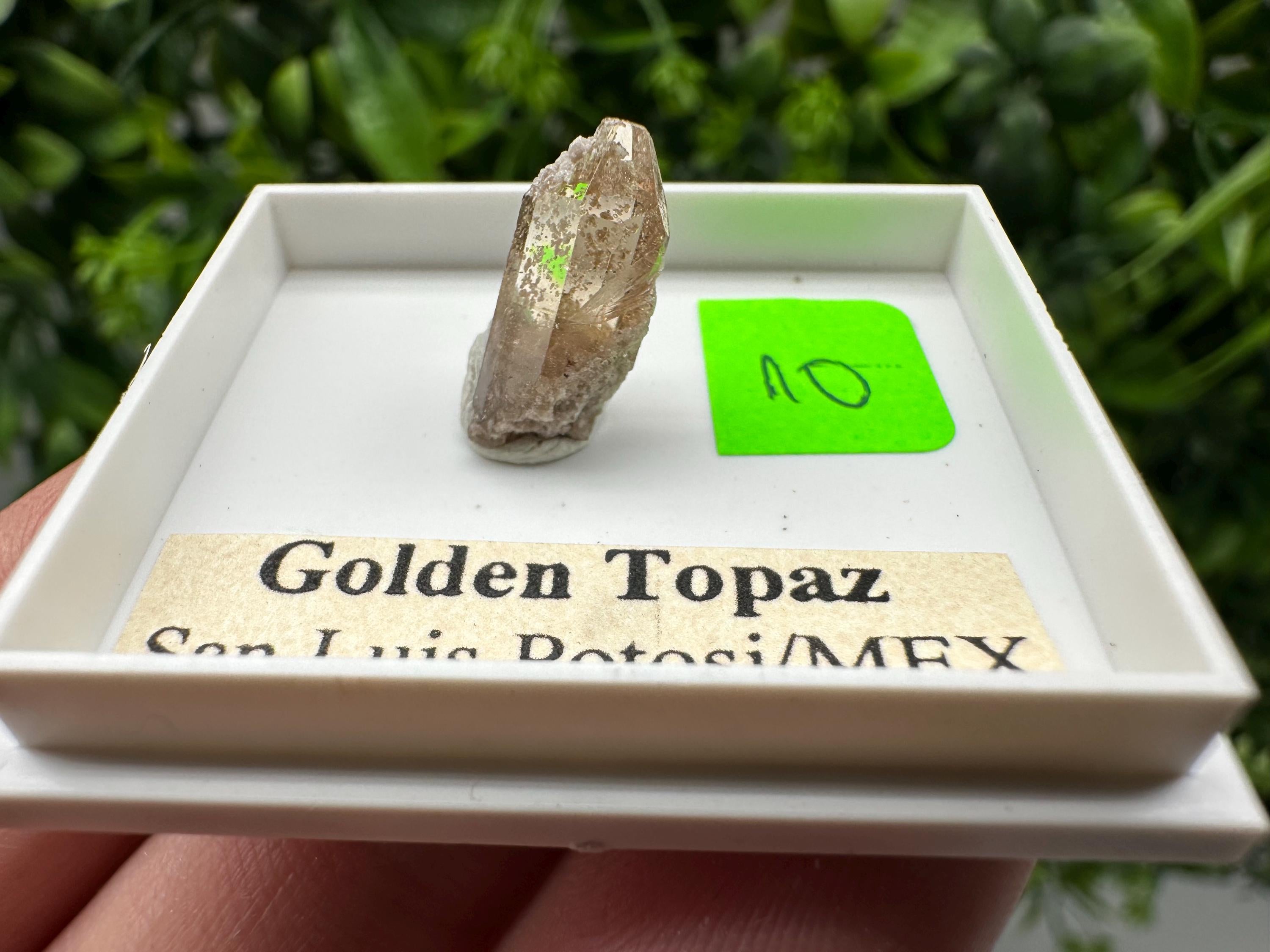Golden Topaz Crystal, Mineral Specimen from Mexico