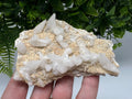 Calcite on Green Quartz: Djurcovo Mine, Bulgaria Healing Crystal