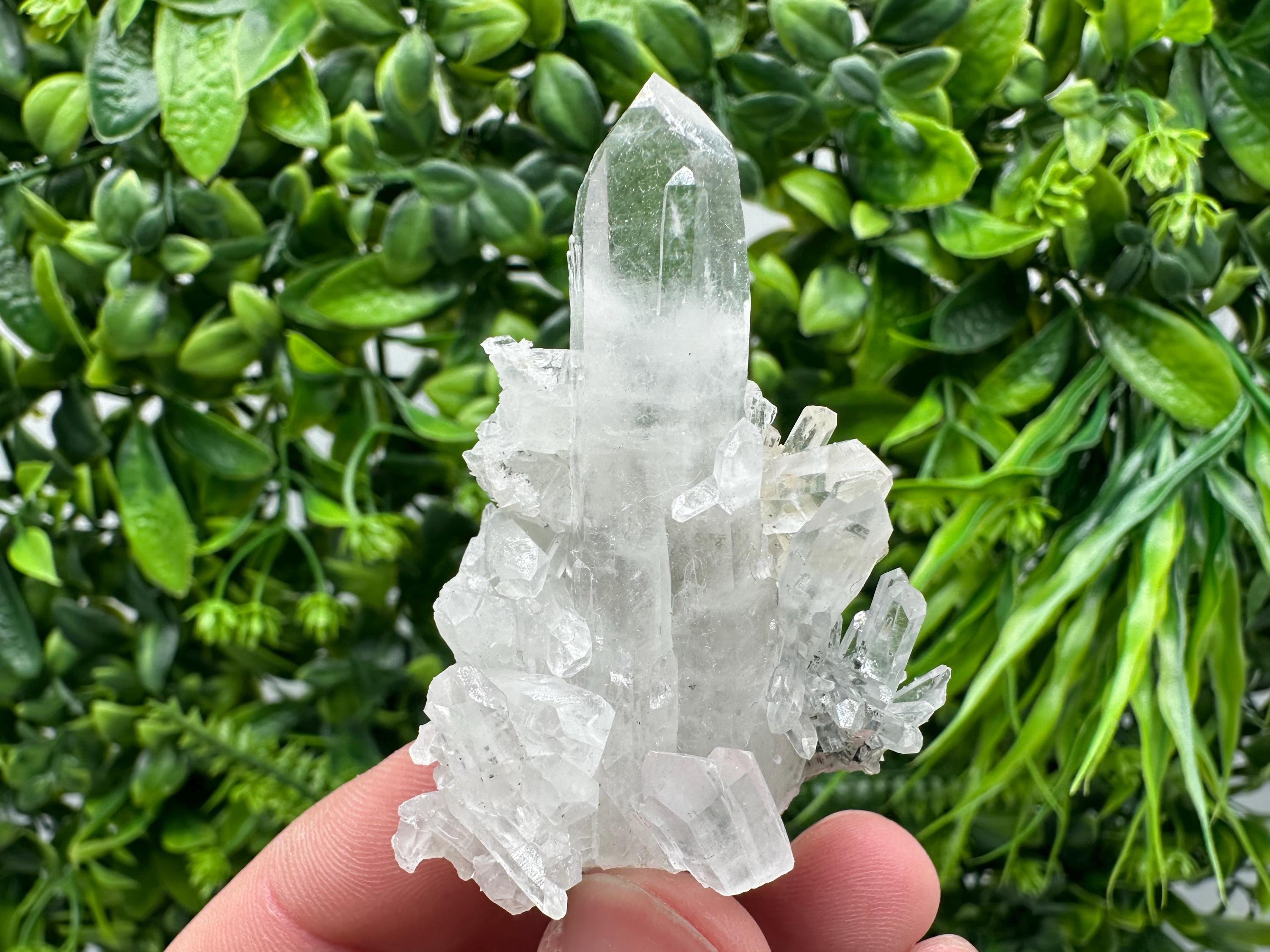 Green Quartz Specimen: Chlorite and Sphalerite Inclusions