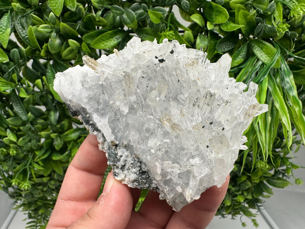 Quartz with Limonite and Iron Oxide: Natural Crystal Home Decor