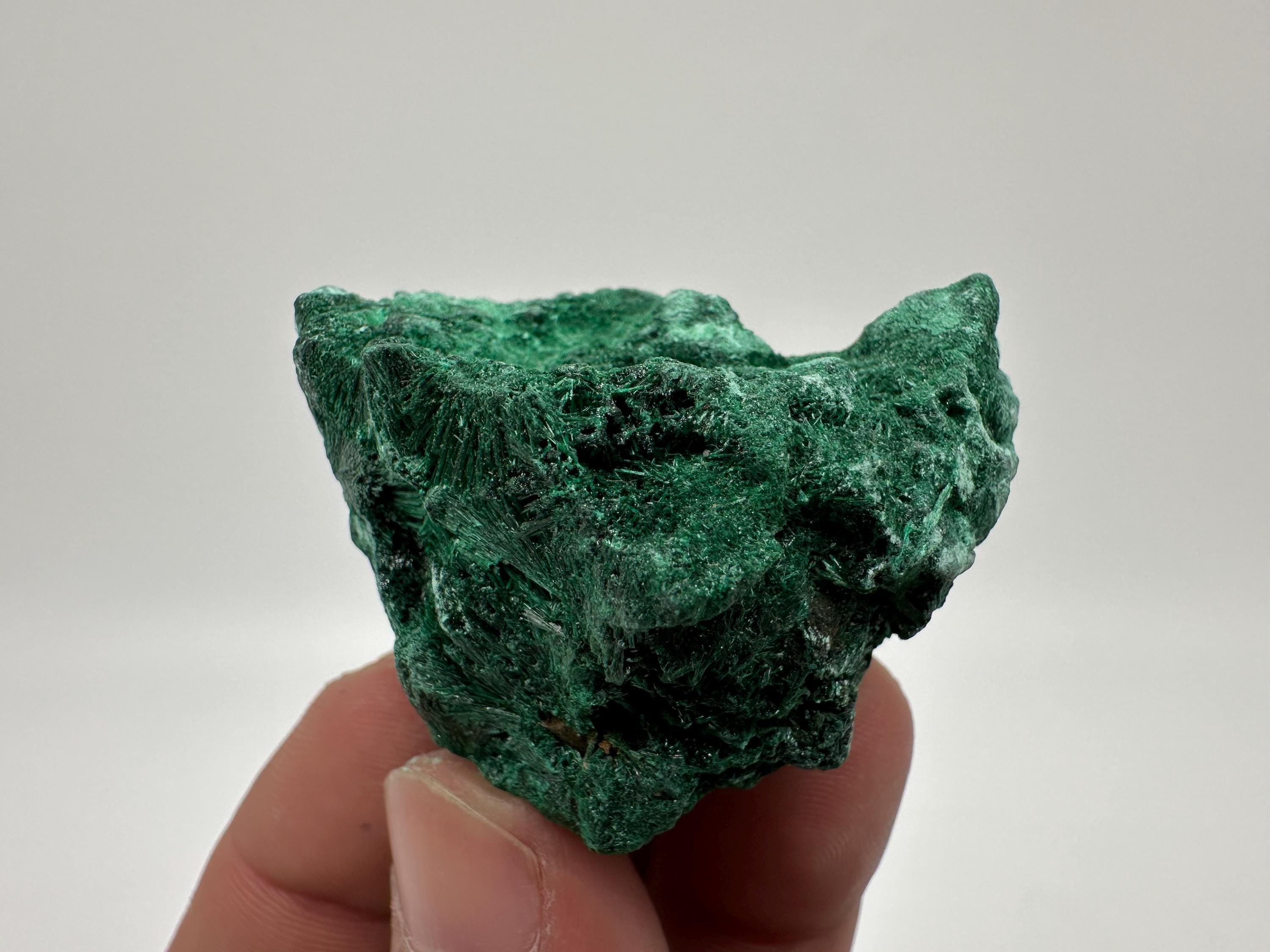 Polished Green Malachite Crystal, Congo Mineral Specimen
