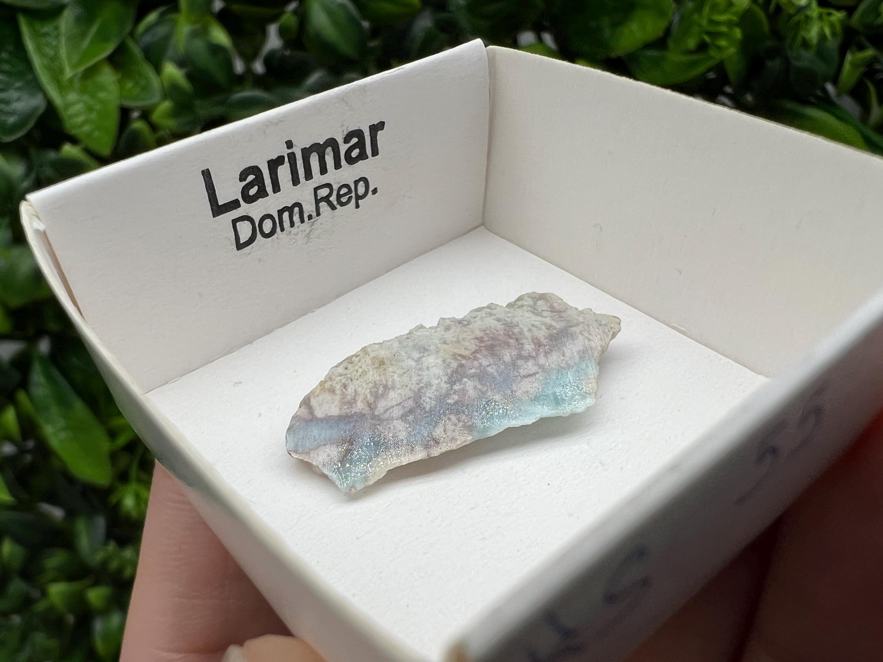 Rare Raw Larimar Specimen: Dom. Rep. Crystal (30/15mm)