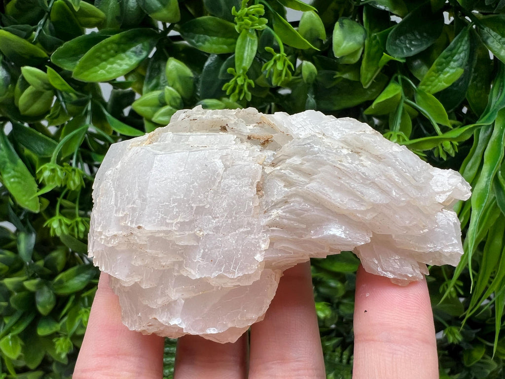Quartz Crystal with Calcite and Chlorite: Borieva Mine, Bulgaria