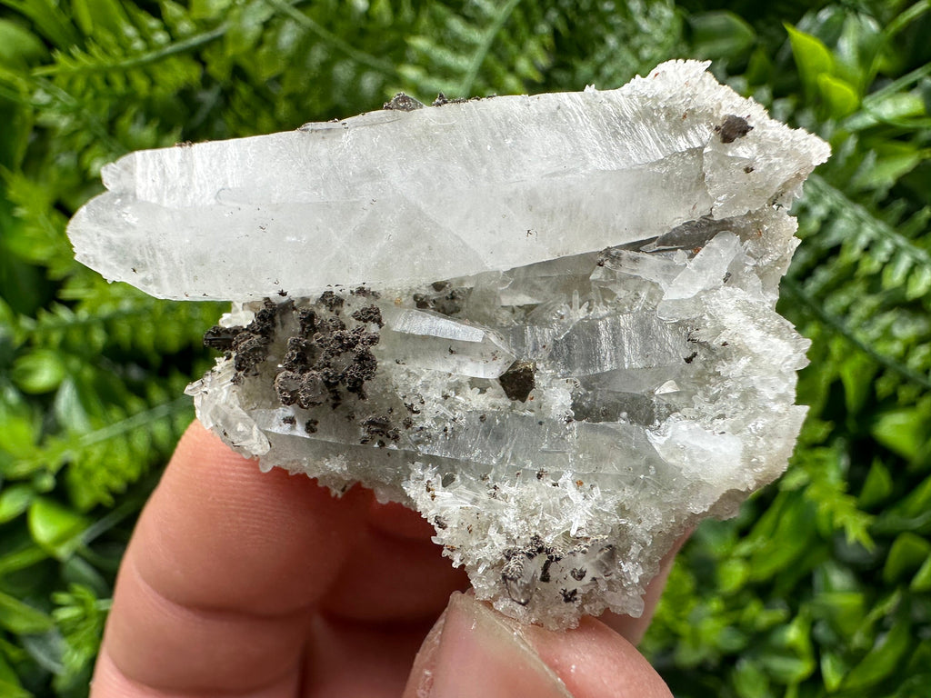 Quartz with Chalcopyrite: Natural Crystal Mineral Souvenir