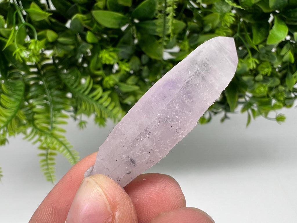 Amethyst Phantom Quartz Crystal, Chalcedony Chlorite Inclusion, Laki Bulgaria