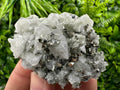 Pyrite Calcite on Quartz: Natural Mineral Specimen, Bulgaria