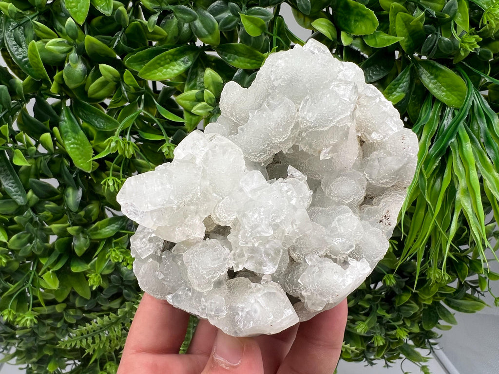 Apophyllite Stilbite Chalcedony Specimen: India Minerals Collection