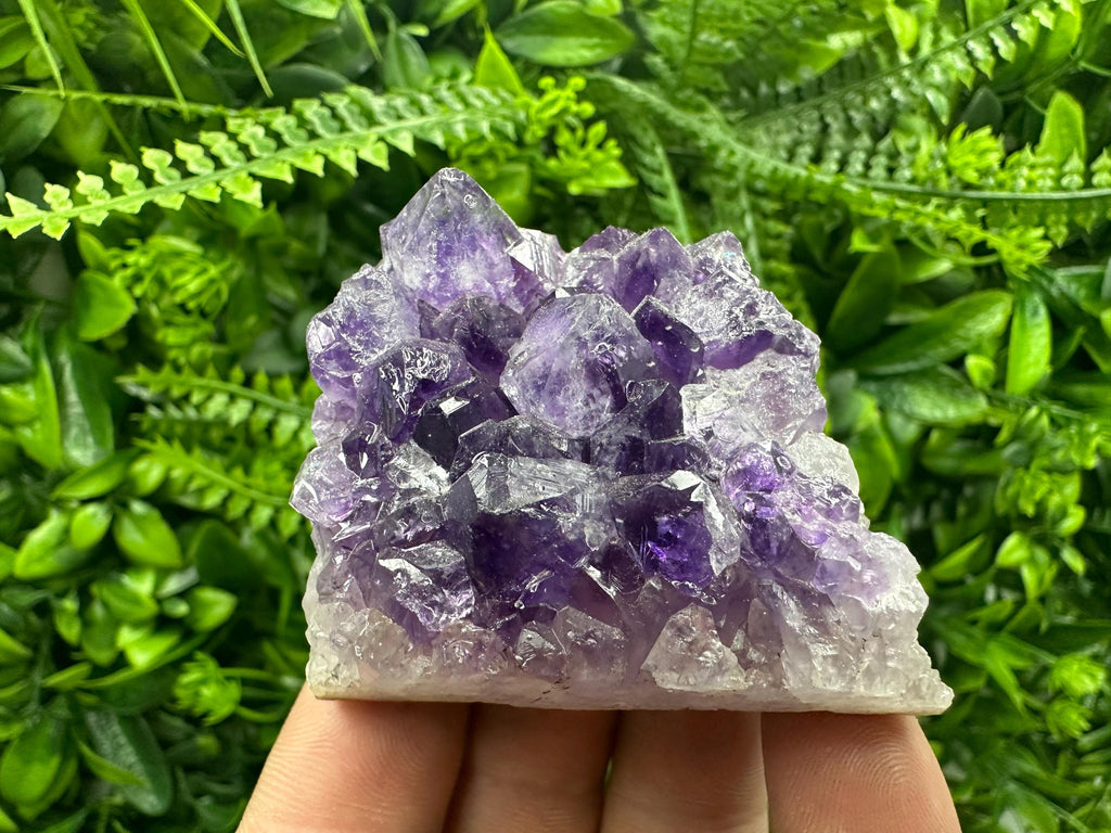 Natural Purple Amethyst Crystal Cluster from Uruguay