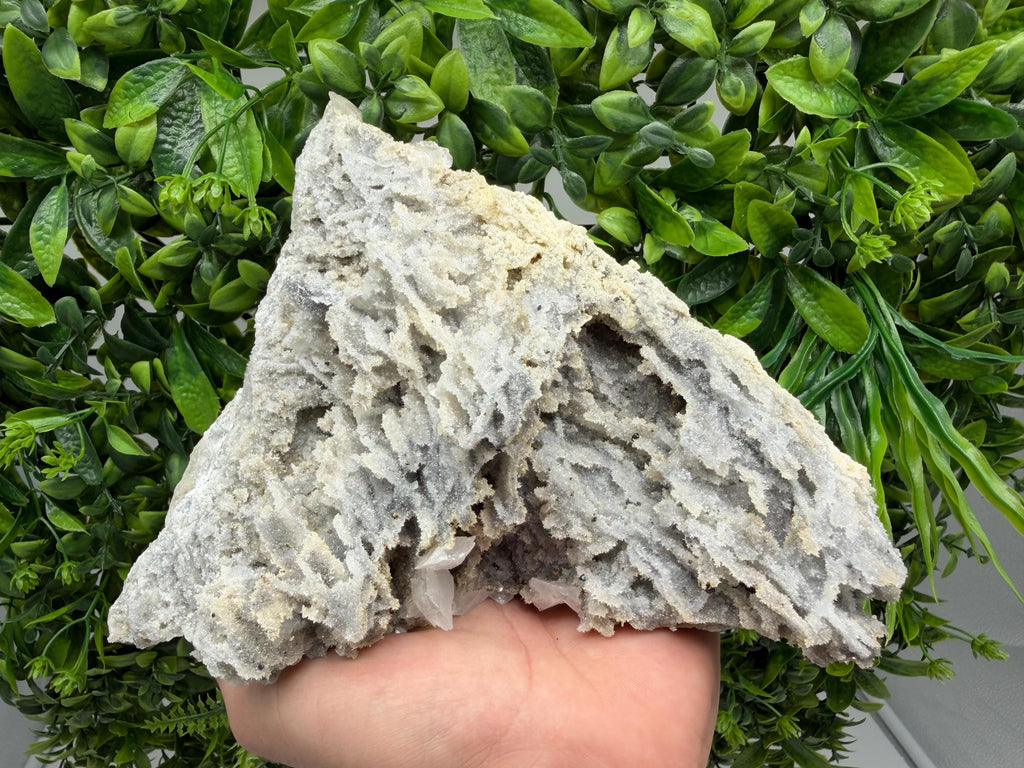 Chalcedony Quartz Cluster with Chlorite - Bulgaria Mineral Specimen