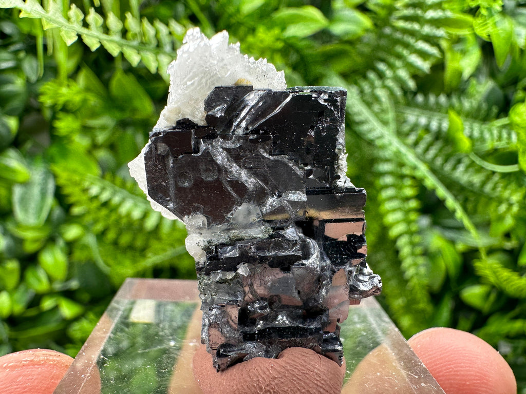Skeletal Galena, Pyrite, and Calcite Mineral Specimen