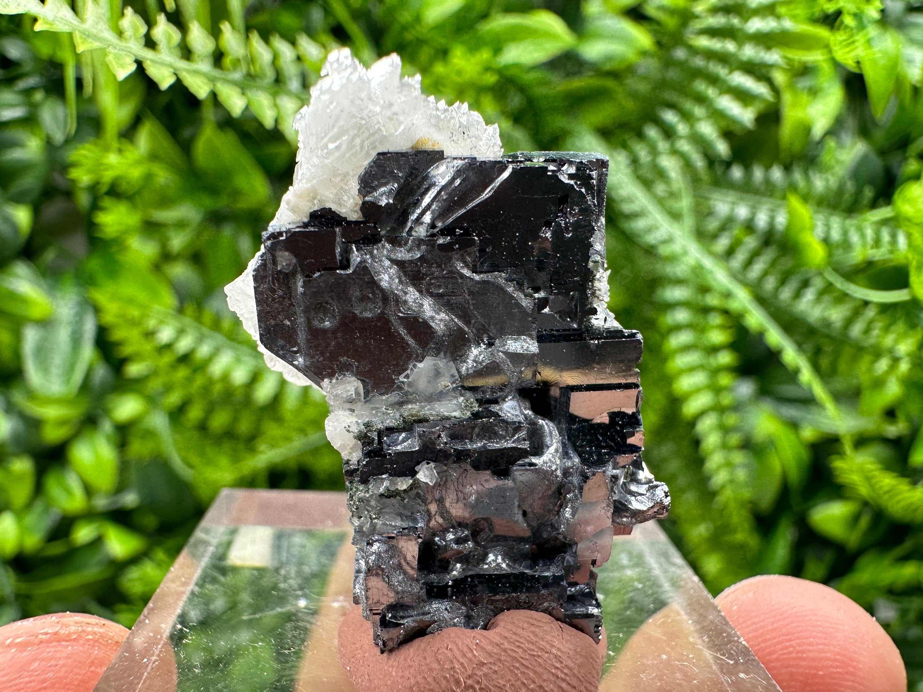 Skeletal Galena, Pyrite, and Calcite Mineral Specimen