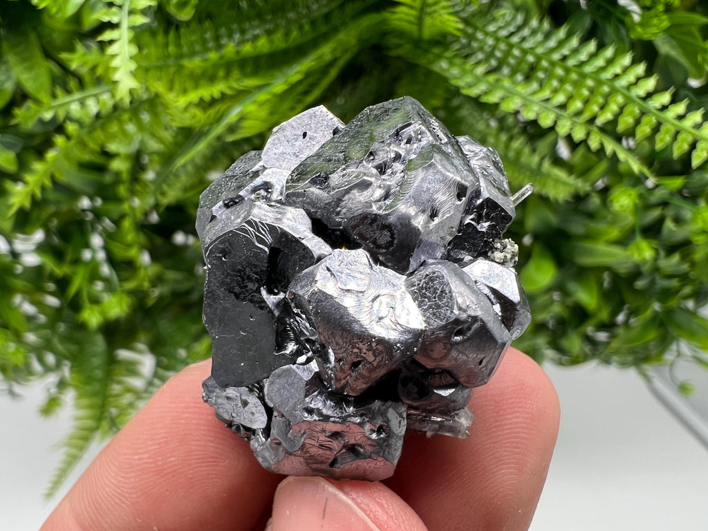 Skeletal Galena on Quartz, Borieva Mine Mineral Specimen