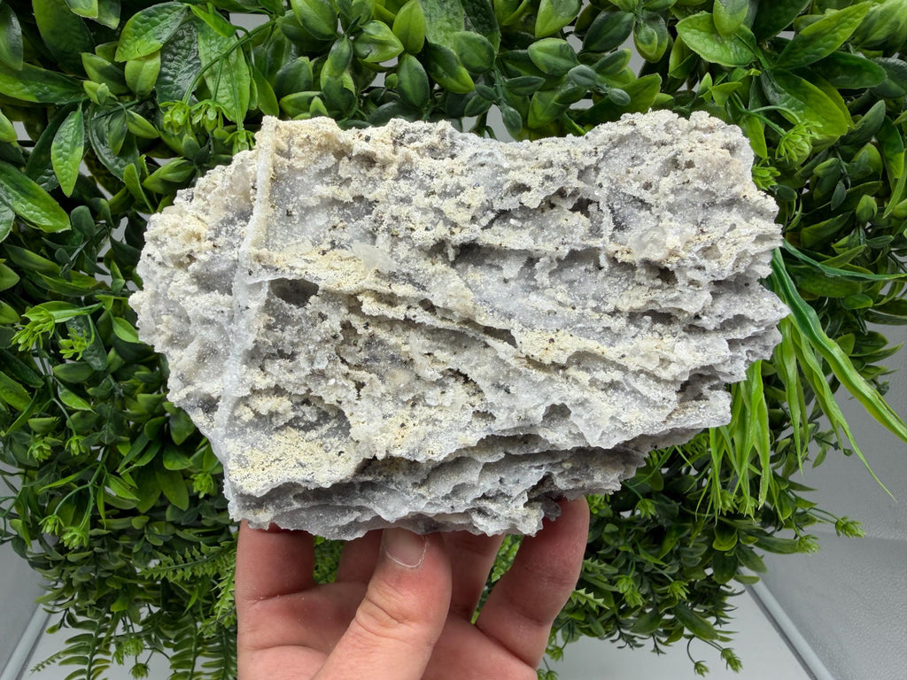 Chalcedony Quartz Cluster with Chlorite - Bulgaria Mineral Specimen