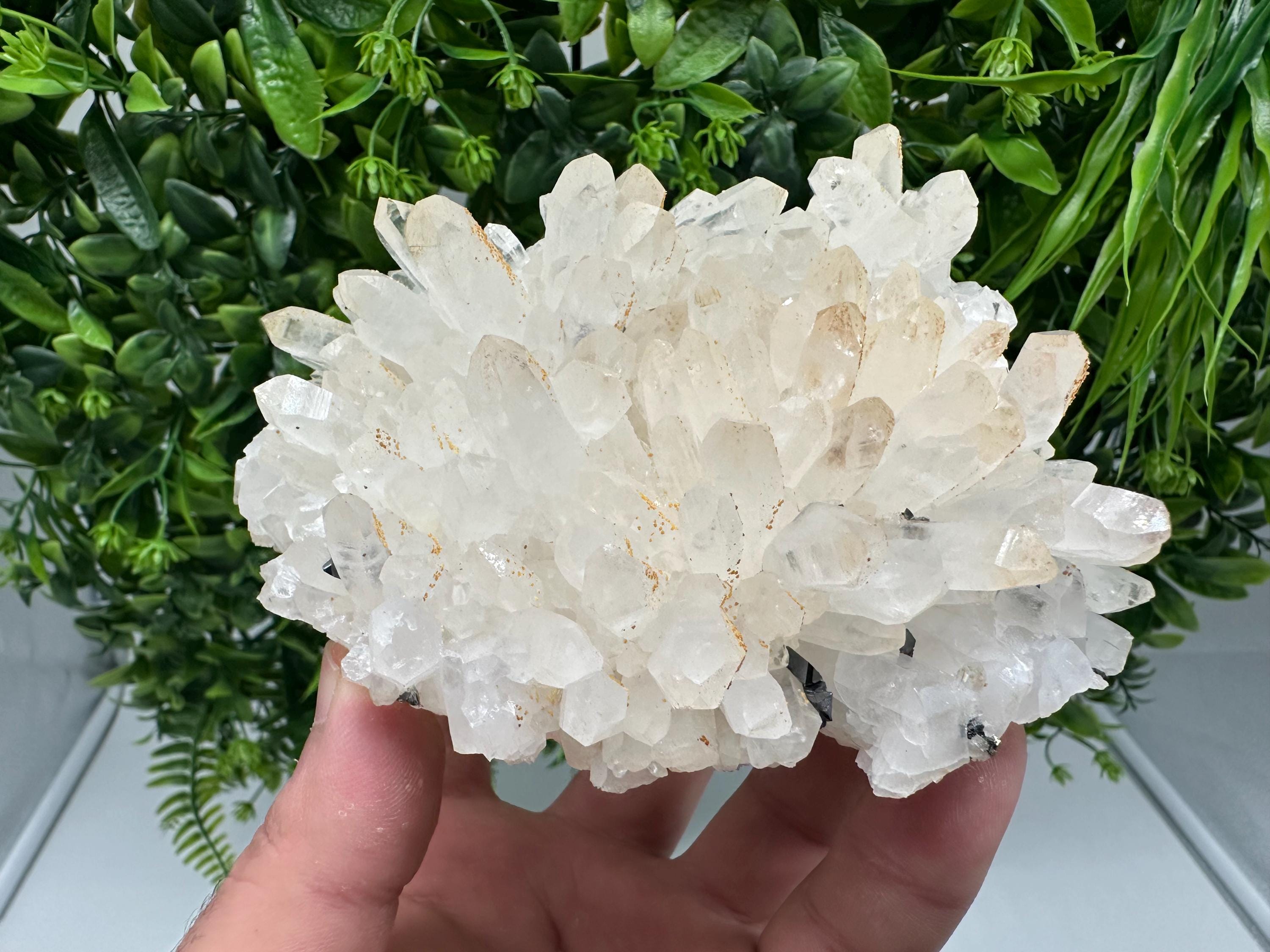 Transparent Quartz whit Siderite 9th September mine Bulgaria natural minerals souvenir crystal stone gift minerals collection rock