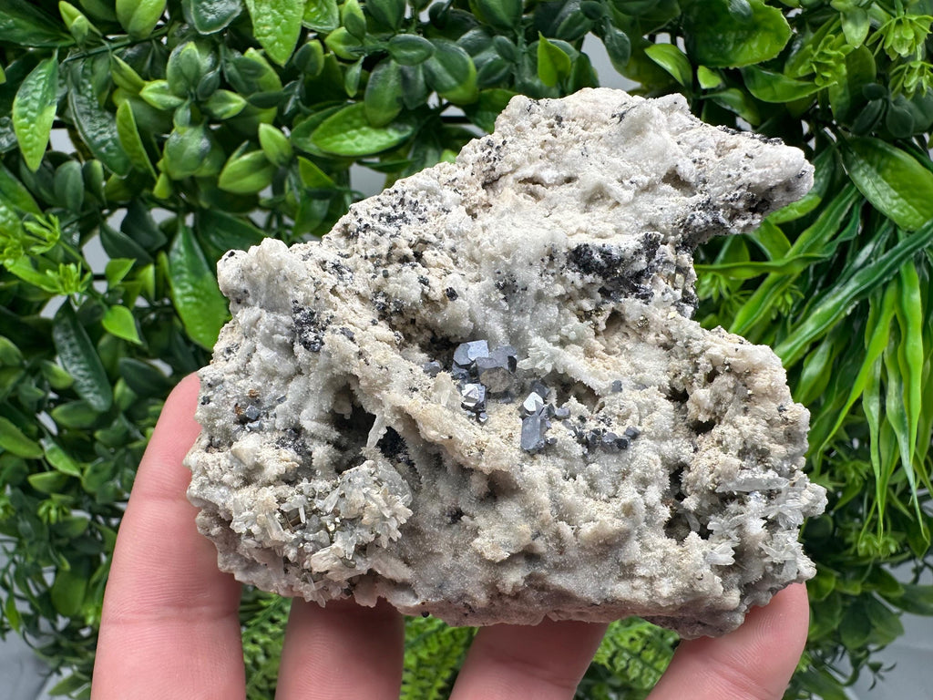 Galena Pyrite Chalcedony Quartz Mineral Specimen, Bulgaria