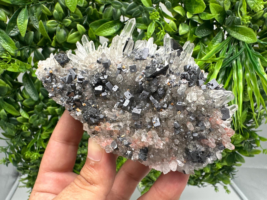 Stunning Quartz whit Galena,Hematite,Iron oxide from 9th September mine,natural,collectible mineral specimen,home decor stone,gift,crystal