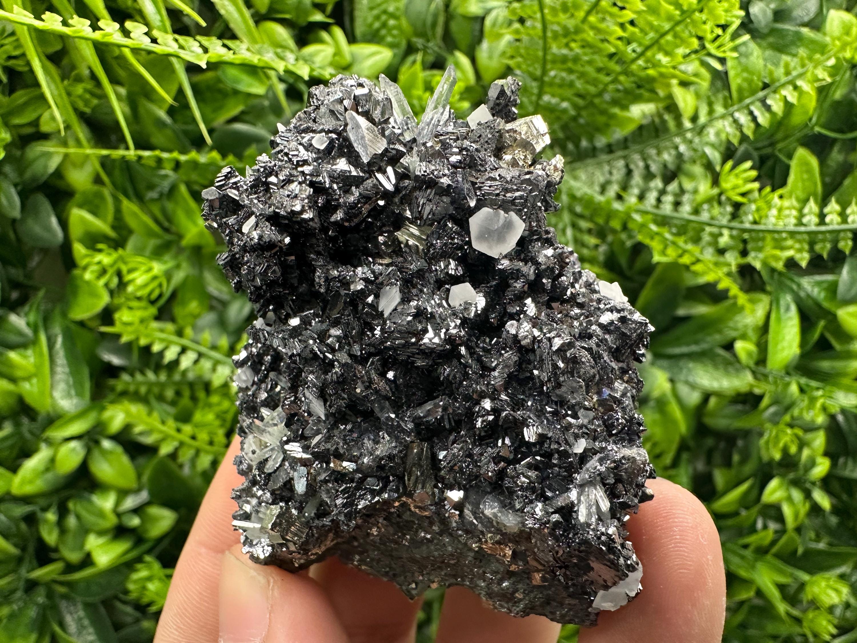 Sphalerite Pyrite Quartz Calcite Crystal Specimen, Borieva Mine, Bulgaria